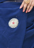 MULMUL AABROO BLUE PITTAN WORK CHIFFON SAREE MULMUL AABROO BLUE PITTAN WORK CHIFFON SAREE